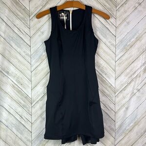 Freddy Black Sheath Mini Dress Scoop Neck Sleeveless